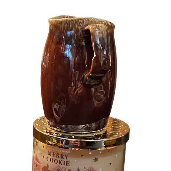 RARE FIND SMALL MEXICAN TERRA COTTA PITCHER SIGNED BY THE ARTIST ON BOTTOM - Picture 3 of 6